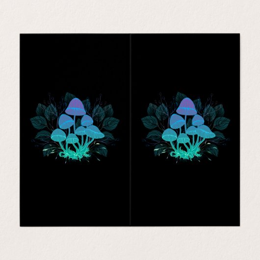 Carte De Visite Tabourets dans Bushes (Extérieur déplié)