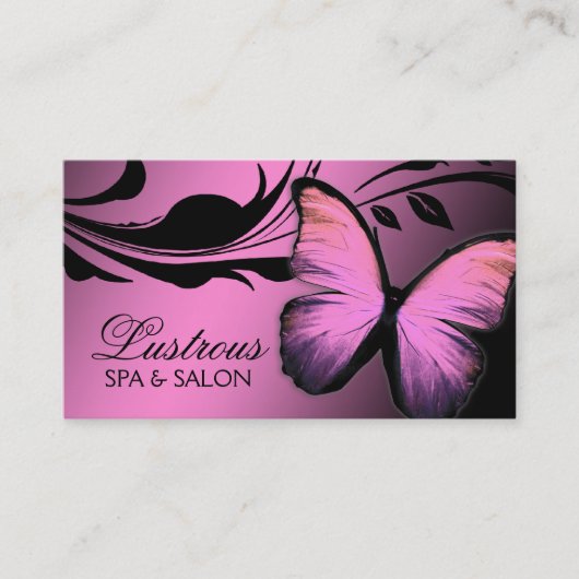 Carte De Visite Tacaud brillant de rose du papillon 311 (Devant)