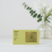 CARTE DE VISITE TACHÉ DE GRAISSE (Debout devant)