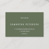 Carte De Visite Tache de peinture avec de l'or (Dos)