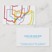 Carte De Visite tache floue de fierté de l'Ohio (Devant / Derrière)