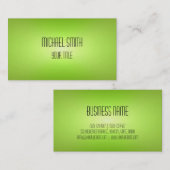 Carte De Visite Tache floue moderne élégante professionnelle de (Devant / Derrière)