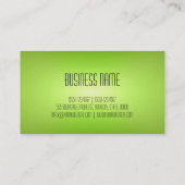 Carte De Visite Tache floue moderne élégante professionnelle de (Dos)