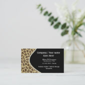 Carte De Visite Taches de fourrure pour animaux de mode (Debout devant)