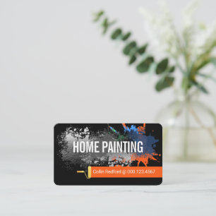 Carte De Visite Taches de peinture créatives pour la maison
