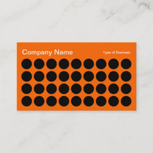 Carte De Visite Taches - Noires et Orange