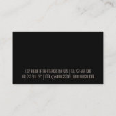 Carte De Visite Taches roses girly élégantes de guépard (Dos)