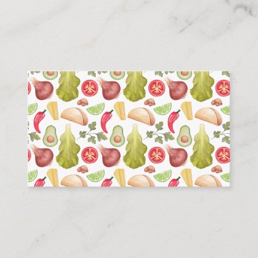 Carte De Visite Taco (Dos)