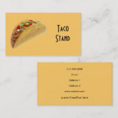 Carte De Visite Taco (Devant / Derrière)