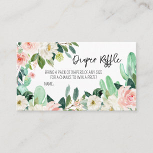 Carte De Visite Taco Bout a Baby Baby shower Déchets Raffle