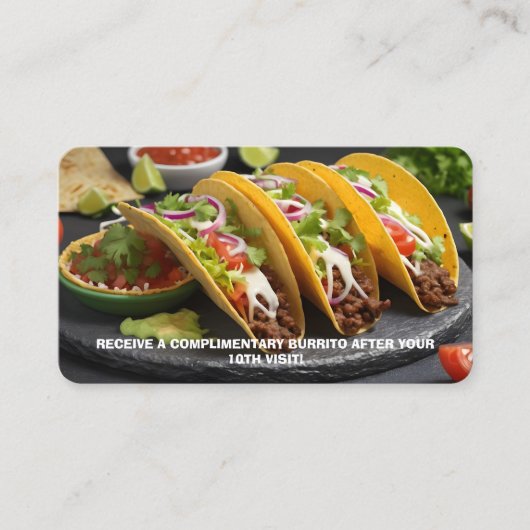 Carte De Visite Tacos (Devant)