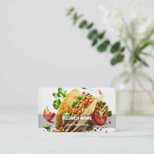 Carte de visite Tacos (Debout devant)