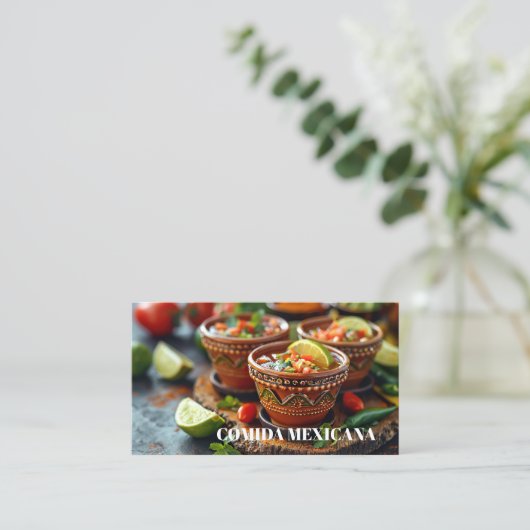 Carte De Visite Tacos à emporter (Debout devant)