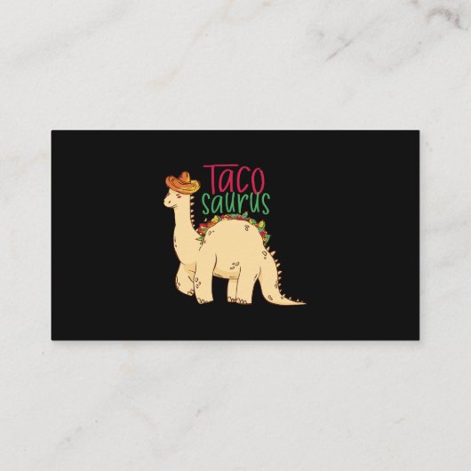 Carte De Visite Tacosaurus Funny Cinco de Mayo Taco Dinosaur Lover (Dos)