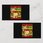Carte De Visite Tacosaurus Taco Saurus Cinco De Mayo Dinosaur 1 (Devant / Derrière)