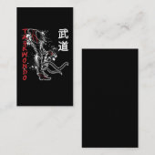 Carte De Visite Taekwondo Kick Martial Arts (Devant / Derrière)