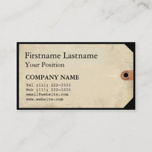 Carte De Visite Tag du musée