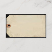 Carte De Visite Tag du musée (Dos)