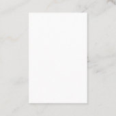 Carte De Visite Tag Mariage Eucalyptus vert (Dos)