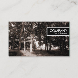 Carte De Visite Tag sur le bord - Dans le parc