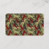 Carte De Visite Tags de Chien Camo Zombie (Dos)