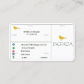 CARTE DE VISITE TAGTAGA (Dos)