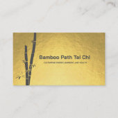 Carte De Visite Tai Chi and Qigong - Bamboo  (Devant)
