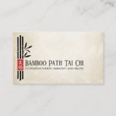 Carte De Visite Tai Chi et Qigong - Bambou (Devant)