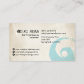 Carte De Visite Tai Chi et Qigong - Bambou (Dos)