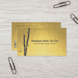 Carte De Visite Tai Chi et Qigong - Bambou