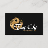 Carte De Visite Tai Chi Golden Yin Yang (Devant)