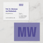 Carte De Visite Taille maximale de l'éléphant (Devant / Derrière)