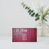 Carte De Visite Taille standard de la porte rouge (Debout devant)