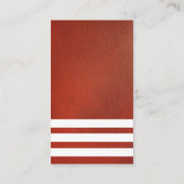 Carte De Visite Tailles blanches en cuir Arrière - plan (Dos)