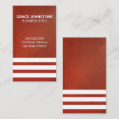 Carte De Visite Tailles blanches en cuir Arrière - plan (Devant / Derrière)