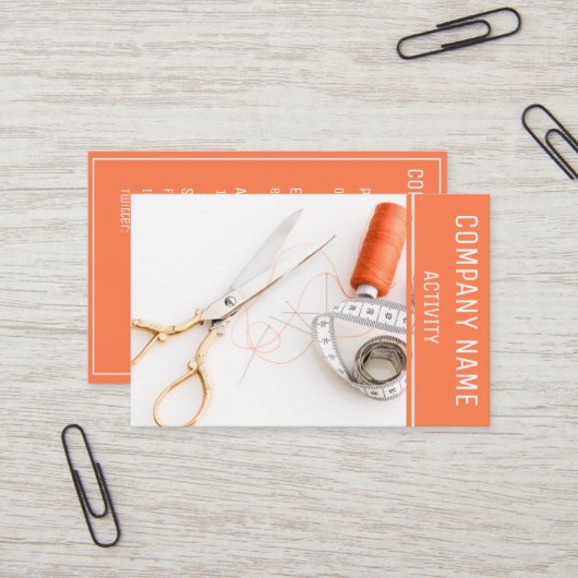 Carte De Visite Tailleur (Devant/Arrière en situation)