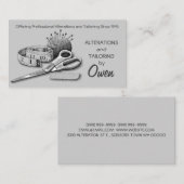 Carte De Visite Tailor, Alterations, Tailoring, Seamstration, Tail (Devant / Derrière)