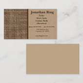 Carte De Visite Tailor de texture Brown (Devant / Derrière)