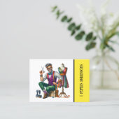 Carte De Visite Tailor Sewing (Debout devant)