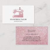 Carte De Visite Tailor Sewing Machine (Devant / Derrière)