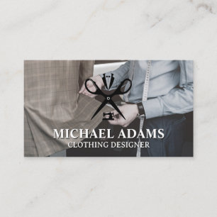 Carte De Visite Tailor Travailler dans Studio