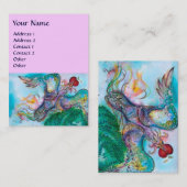 CARTE DE VISITE TALE DE FOYER TURQUE / PHOENIX DE VOL AVEC POMME (Devant / Derrière)