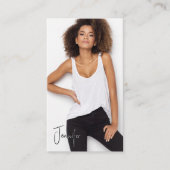 Carte de visite Talent Signature | 2 Photos Code Q (Devant)