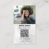 Carte de visite Talent Signature | 2 Photos QR Cod (Dos)