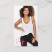 Carte de visite Talent Signature | 2 Photos QR Cod (Devant)