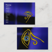 Carte De Visite TALISMAN BLEU noir jaune (Devant / Derrière)