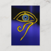 Carte De Visite TALISMAN BLEU noir jaune (Dos)