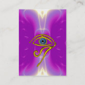 Carte De Visite TALISMAN BLEU, violet pourpre blanc rose (Dos)