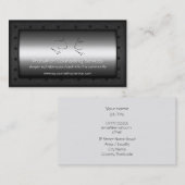 Carte De Visite Talking Heads, Probation Counselor, look métalliqu (Devant / Derrière)