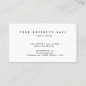 Carte De Visite Talon haut et dessinateur d'intérieurs d'agent (Dos)